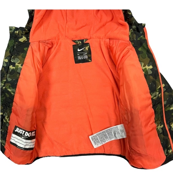 COPY - Nike Baby Boys Hooded Puffer Jacket Size 24 Months Camo Full Zip Water R… - Picture 12 of 13